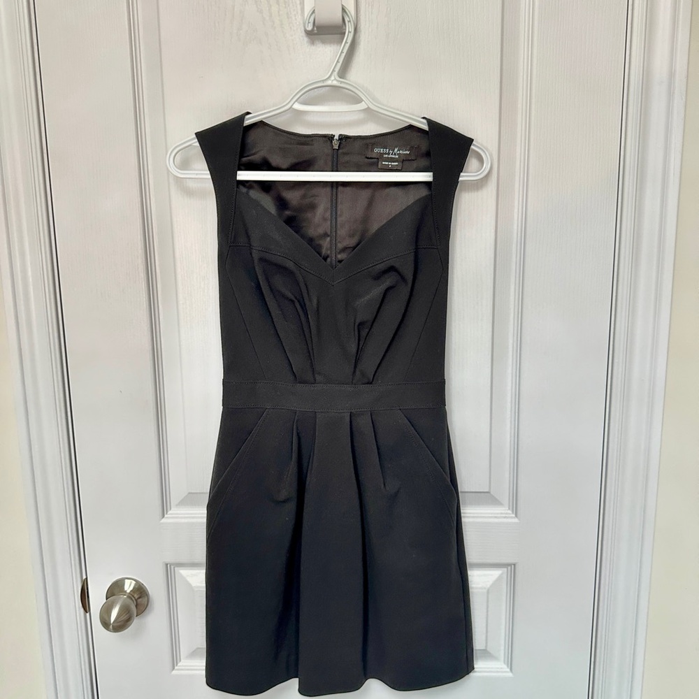Guess by Marciano Black Sweetheart Sheath Mini Dress